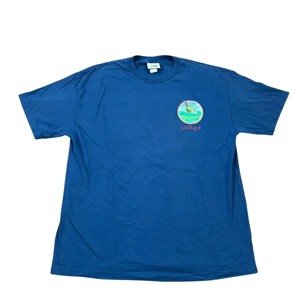 Jimmy Buffetts Margaritaville Las Vegas T-Shirt Adult XL Nevada Phins Up Blue - Picture 3 of 8